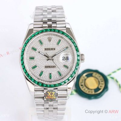 Swiss Grade Replica Rolex Datejust 41 Jubilee Diamond Pave Dial watch